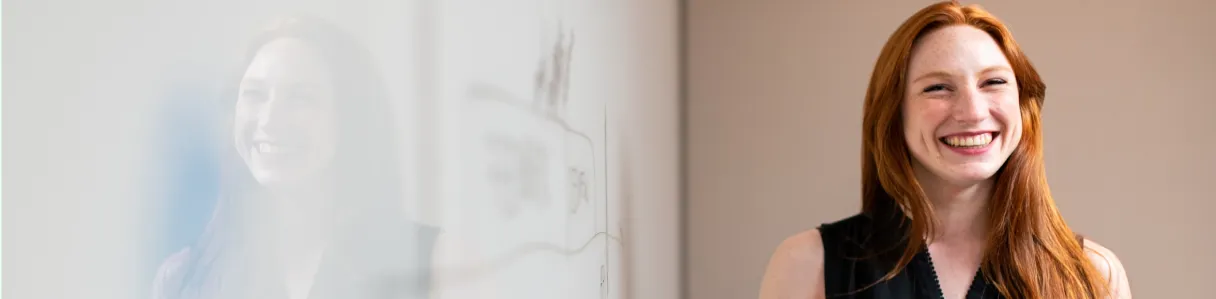 Woman holding tablet